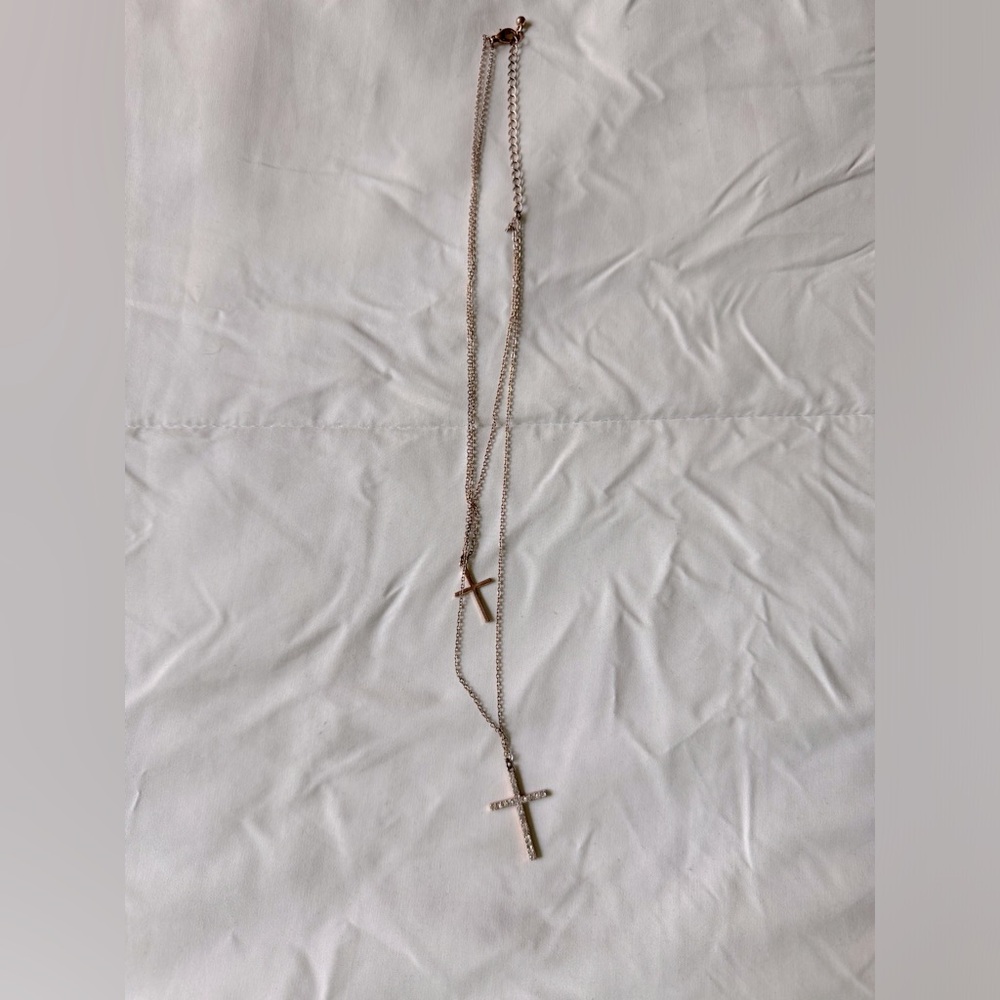 Women’s Layered cross necklace